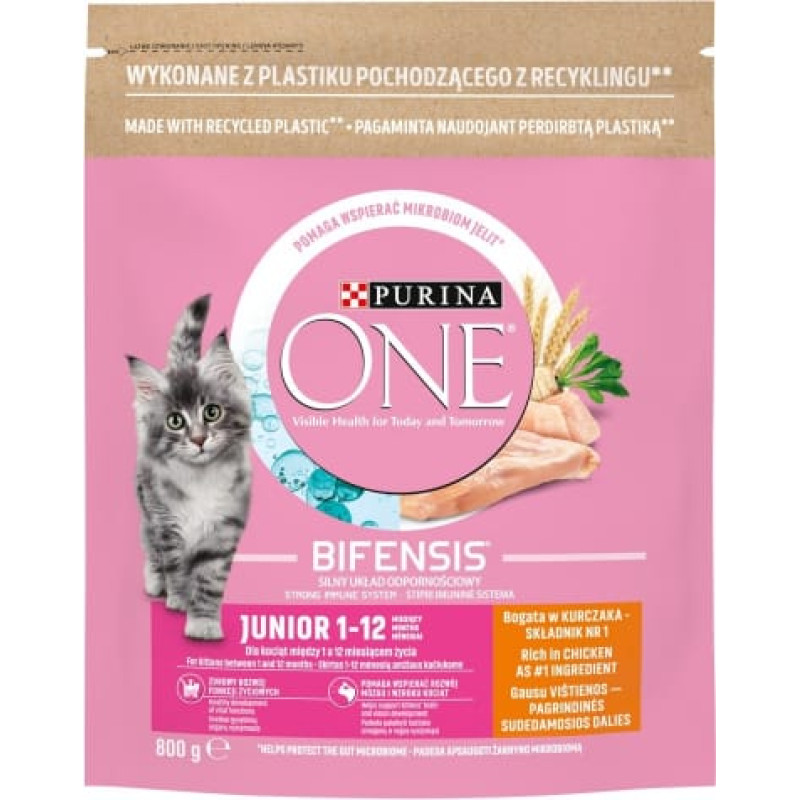 Purina Nestle PURINA One Bifensis Junior - dry cat food - 800 g