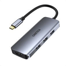 Choetech HUB USB-C 7W1 4K PD 100W GRAY HUB-M19