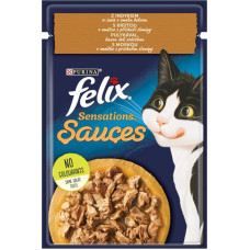 Purina Nestle Karma Felix Sensations indyk w sosie bekonowym 85g