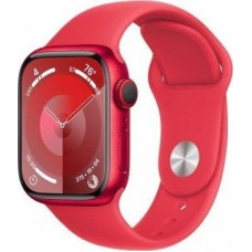 Apple Smartwatch Apple Watch Series 9 GPS + Cellular, 41mm Koperta z aluminium z edycji (PRODUCT)RED z paskiem sportowym z edycji (PRODUCT)RED - S/M