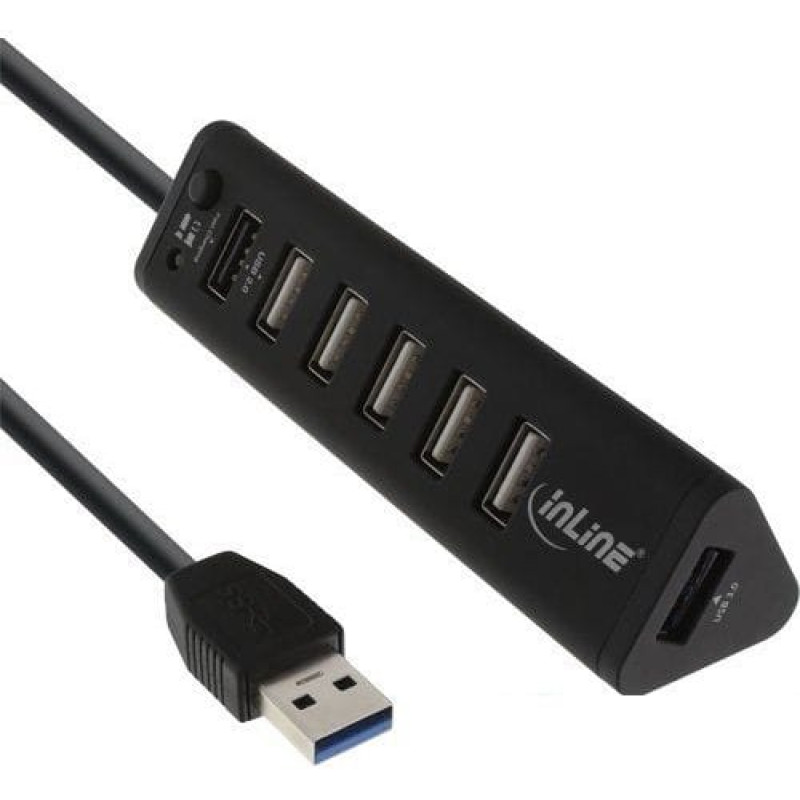 Inline HUB USB InLine 7x USB-A 2.0 (66763)