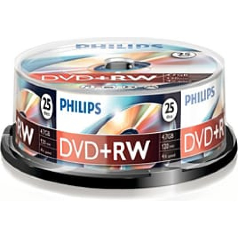 Philips DVD+RW 4.7 GB 4x 25 sztuk (DW4S4B25F/00)