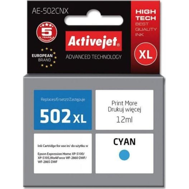 Activejet Tusz Activejet  zamiennik Epson 502XL W24010/AE-502CNX