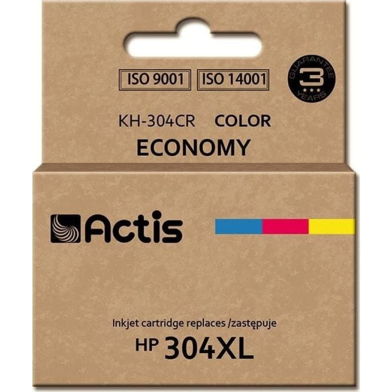 Actis KH-304CR ink for HP printer; HP 304XL N9K07AE replacement; Premium; 18 ml; color