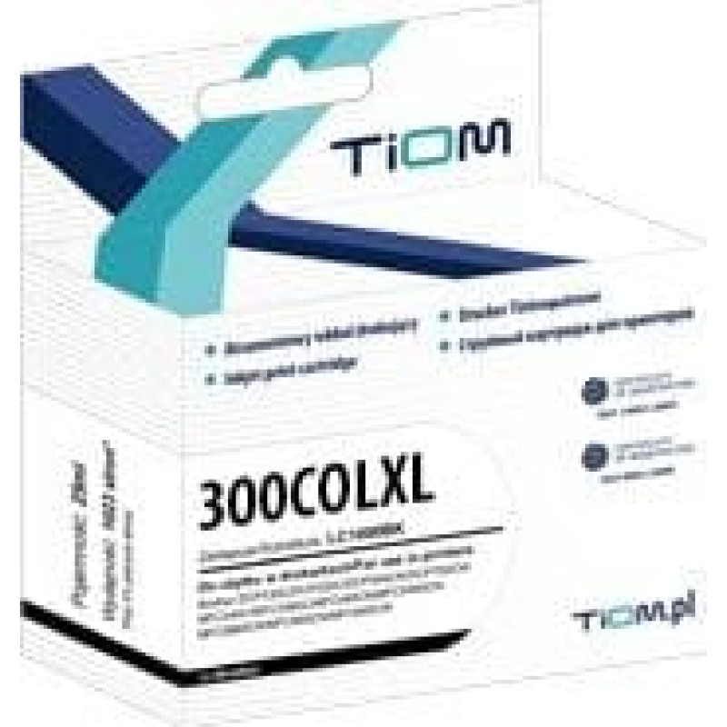 Tiom Tusz Tiom Tusz Tiom do HP 300XL | DJ D1600/D2500/D5560/F2400 colour