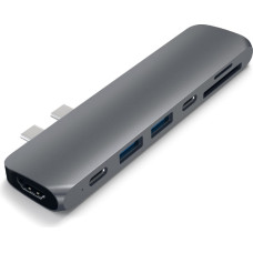 Satechi Stacja/replikator Satechi Aluminum Pro Hub USB-C (ST-CMBPM)