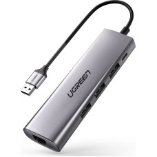 Ugreen HUB USB Ugreen 1x RJ-45  + 3x USB-A 3.0 (UGR443)