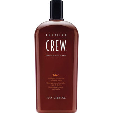 American Crew Official Supplier To Men 3-In-1 Shampoo conditioner and body wash 1000ml