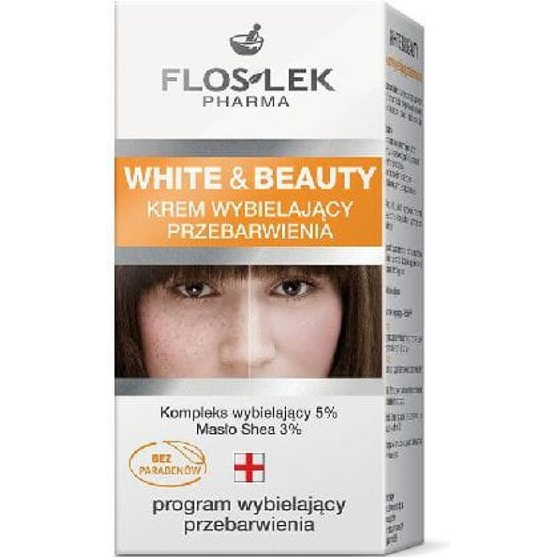 Floslek White and Beauty Krem wybielający przebarwienia 50 ml