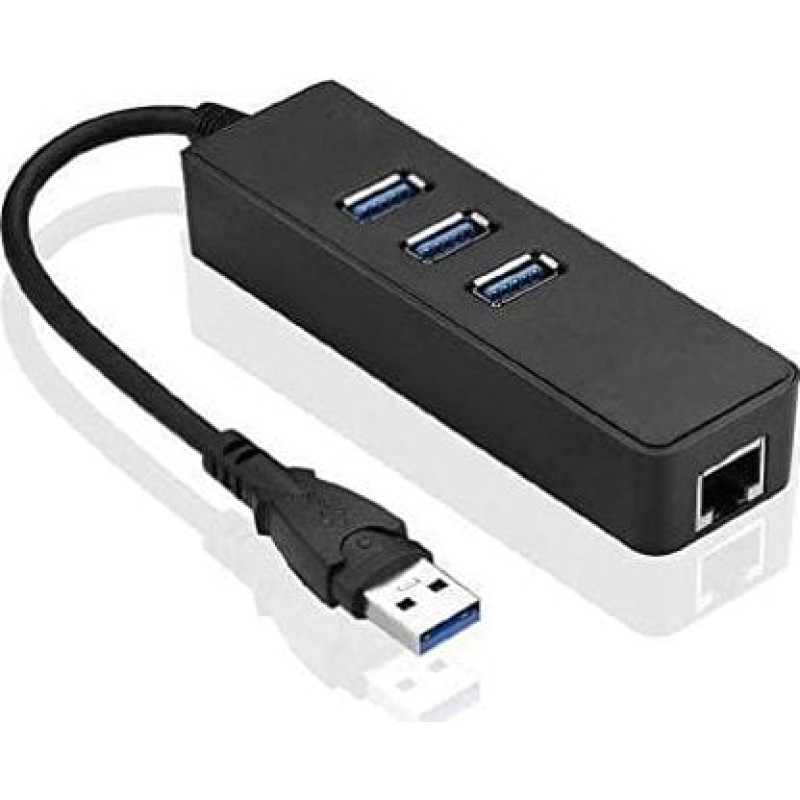 Microconnect HUB USB MicroConnect 1x RJ-45  + 3x USB-A 3.0 (MC-USB3.0HUBWETH)