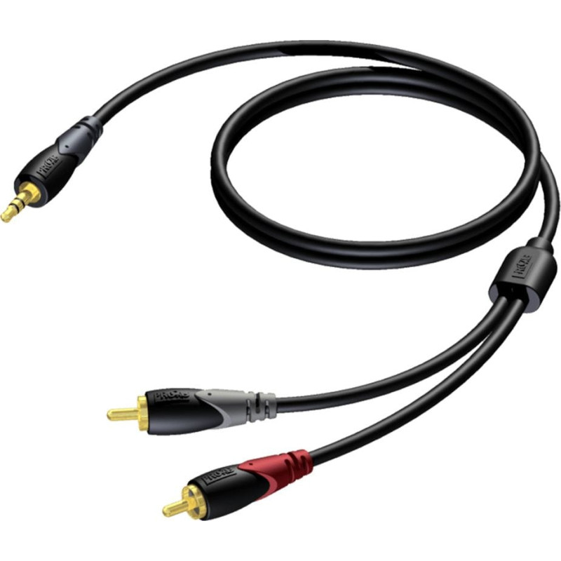 Procab Kabel Procab Jack 3.5mm - RCA (Cinch) x2 10m czarny (CLA711/10)