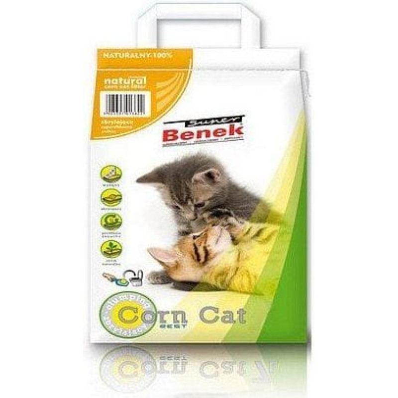 Super Benek Żwirek dla kota Super Benek Corn Cat Naturalny 14 l