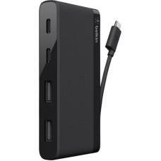 Belkin HUB USB Belkin 2x USB-C  + 2x USB-A 2.0 (F4U090BTLBK)