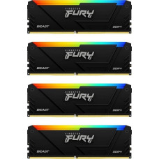 Kingston Fury Pamięć Kingston Fury Beast RGB, DDR4, 64 GB, 3200MHz, CL16 (KF432C16BB2AK4/64)