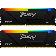 Kingston Fury Pamięć Kingston Fury Beast RGB, DDR4, 32 GB, 3200MHz, CL16 (KF432C16BB12AK2/32)