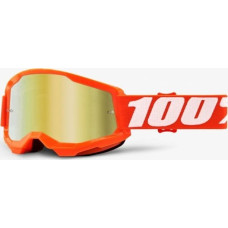 100 Bon 100% Gogle 100% STRATA 2 ORANGE (Szyba Złota Lustrzana Anti-Fog, LT 28%+/-5%) (NEW)