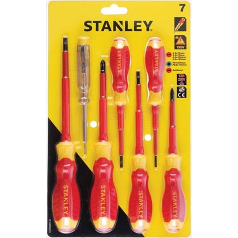 Stanley Zestaw wkrętaków izolowanych 7szt VDE +tester (STHT60031-0)