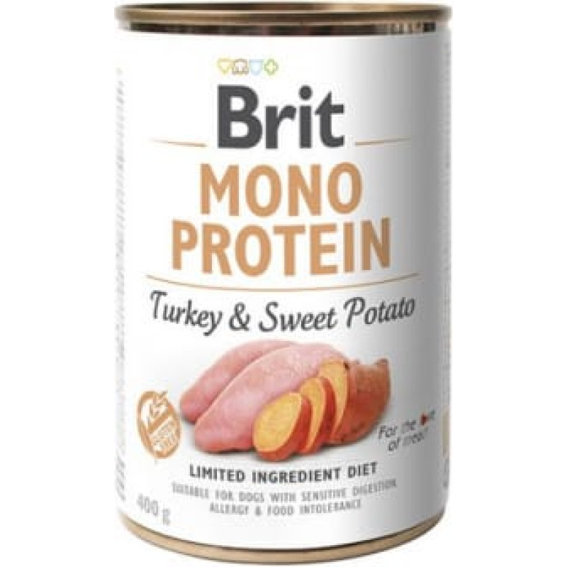 Brit MONO PROTEIN Wet dog food Turkey with sweet potato 400 g