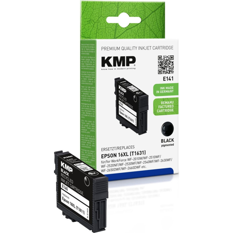 KMP Tusz KMP E145 Czarny wkład atramentowy zgodne z Epson T1811 (1622,4001)