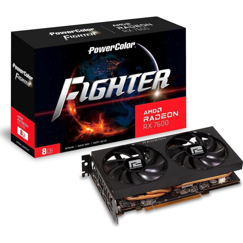 Power Color Karta graficzna Power Color Karta Graficzna PowerColor Fighter RX7600 8G-F