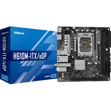 Asrock Płyta główna ASRock ASRock H610M-ITX/eDP 1700 mITX HDMI/DP DDR4 retail