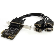 Startech Kontroler StarTech PCIe x1 - Port szeregowy RS-232 DB9 (PEX4S553B)