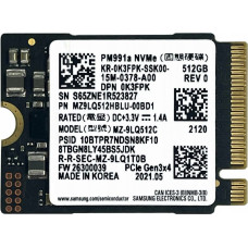 Samsung Dysk SSD Samsung Samsung PM991a 256 GB M.2 2230 - demontaż