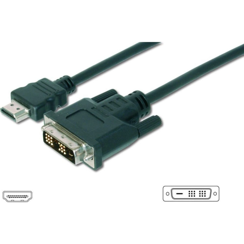 Digitus Kabel Digitus HDMI - DVI-D 10m czarny (AK-330300-100-S)