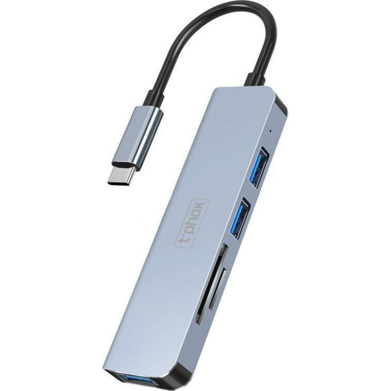 T-Phox Stacja/replikator T-Phox HUB T-PHOX TPH2041 5IN1 USB-C/HDMI USB3.0x1+USB2.0x1+HDMI 4K