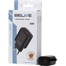 Beline Ładowarka Beline Ładowarka sieciowa 30W GaN USB-C + USB-A, czarna