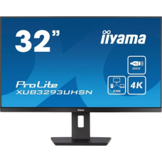 Iiyama ProLite XUB3293UHSN-B5 (80 cm (31.5 Zoll), schwarz, Ultra HD/4K, IPS, HDMI, DisplayPort, USB-C)