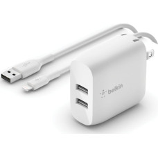 Belkin Ładowarka Belkin WCD001VF1MWH 2x USB-A 3 A (WCD001vf1MWH)