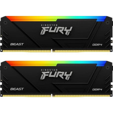 Kingston Fury Pamięć Kingston Fury Beast RGB, DDR4, 64 GB, 3200MHz, CL16 (KF432C16BB2AK2/64)