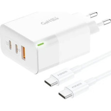 Foneng Ładowarka Foneng Ładowarka sieciowa Foneng GAN65 USB-A, USB-C, USB-C GAN65, 2.4A, 65W (biała)