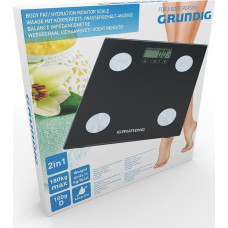 Grundig Waga łazienkowa Grundig Grundig - elektroniczna waga łazienkowa, analiza masy ciała, BMI, do 180 kg