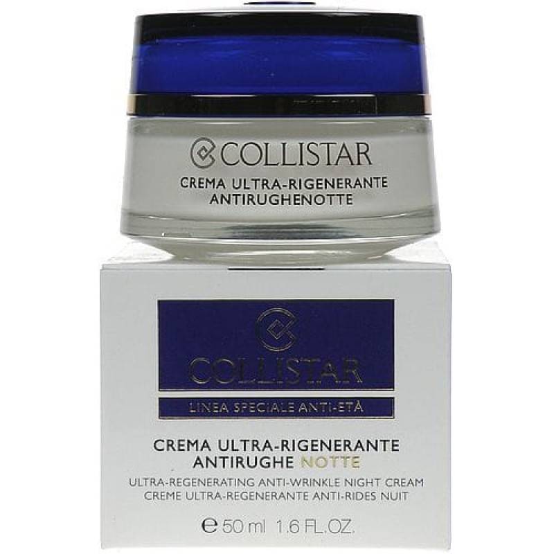 Collistar Krem do twarzy Ultra Regenerating Anti Wrinkle Night Cream przeciwzmarszczkowy 50ml