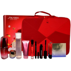 Shiseido SHISEIDO SET (POWER INFUSING CONCENTRATE 50ML+POWER INFUSING HAND CREAM 40ML+UPLIFTING AND FIRMING CREAM 20ML+UPLIFTING AND FIRMING EYE MASK X2+INSTANT EYE AND LIP MAKEUP REMOVER 125ML+SHIMMER GELGLOSS 9ML+KAJAL 0,8G+MASCARA 01 11,5ML+GINZA 7ML)