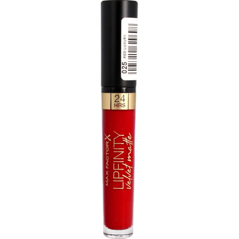 Max Factor Max Factor Lipfinity Velvet Matte Pomadka do ust w płynie nr 025 Red Luxury 3.5g