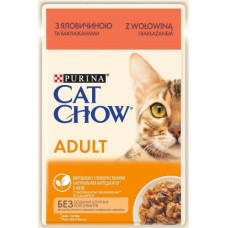 Purina Nestle CAT CHOW ADULT GiJ Beef Eggplant Jelly - wet cat food - 85 g