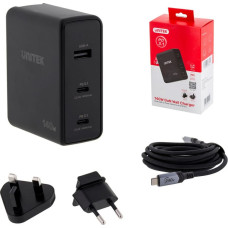 Unitek WALL CHARGER GAN 2X USB-C, USB-A, 140W