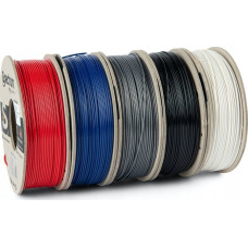 Spectrum Spectrum 3D filament, ASA 275, 1,75mm, 5x250g, 80749, mix Polar White, Deep Black, Silver Star, Navy Blue, Bloody Red