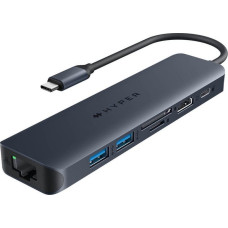 Hyperdrive HUB USB HyperDrive Koncentrator HyperDrive Next 7-Port USB-C Hub HDMI/4K60Hz/SD/RJ45/100W PD Pas-trought