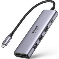 Ugreen HUB USB Ugreen 1x SD 1x USB-C 1x TF  + 2x USB-A 3.2 Gen1 (60384)