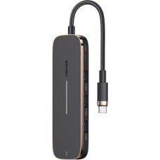 Usams HUB USB Usams Hub USAMS 3xUSB/USB-C/HDMI czarny/black SJ578HUB01