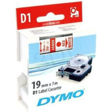 Dymo D1 19X7 CZERWONO/BIALA (S0720850)