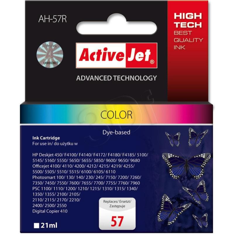 Activejet Tusz Activejet tusz AH-57R / C6657A nr 57 (cyan, magenta, yellow)