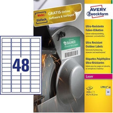 Avery Zweckform ETYKIETY ZF L7911-40 ULTRA RESISTANT 47,7X21,2 MM, 40 ARKUSZY