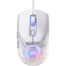 Marvo Mysz Marvo Marvo Mysz FIT LITE G1, 12000DPI, optyczna, 7kl., przewodowa USB, biała, do gry, podświetlenie RGB