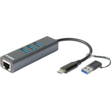 D-Link DUB-2332 (USB-A, RJ-45)