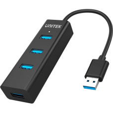 Unitek Y-3089 interface hub USB 3.2 Gen 1 (3.1 Gen 1) Type-A 5000 Mbit/s Black